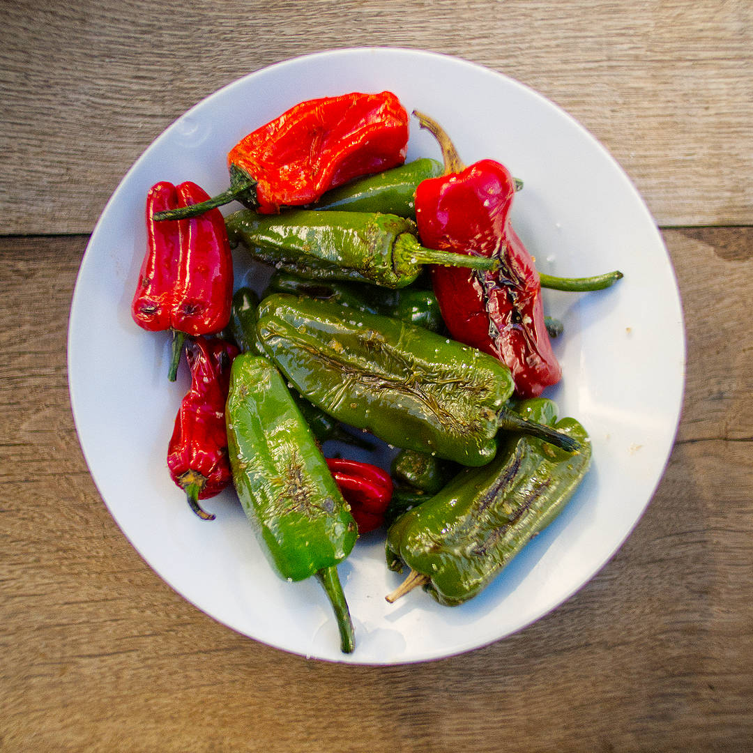Grilled Pimiento de Padron Chillies
